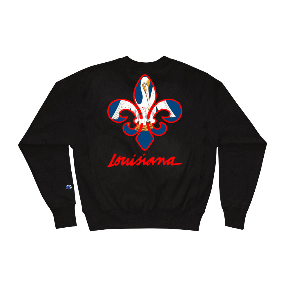 JHETS x Champion ‘Louisiana Shoe and Cross” Sweatshirt